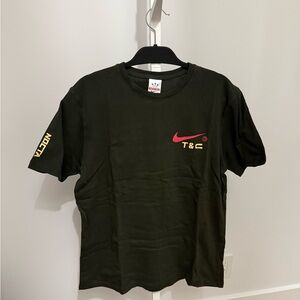 Nike Black Tee with Red and Yellow Logo